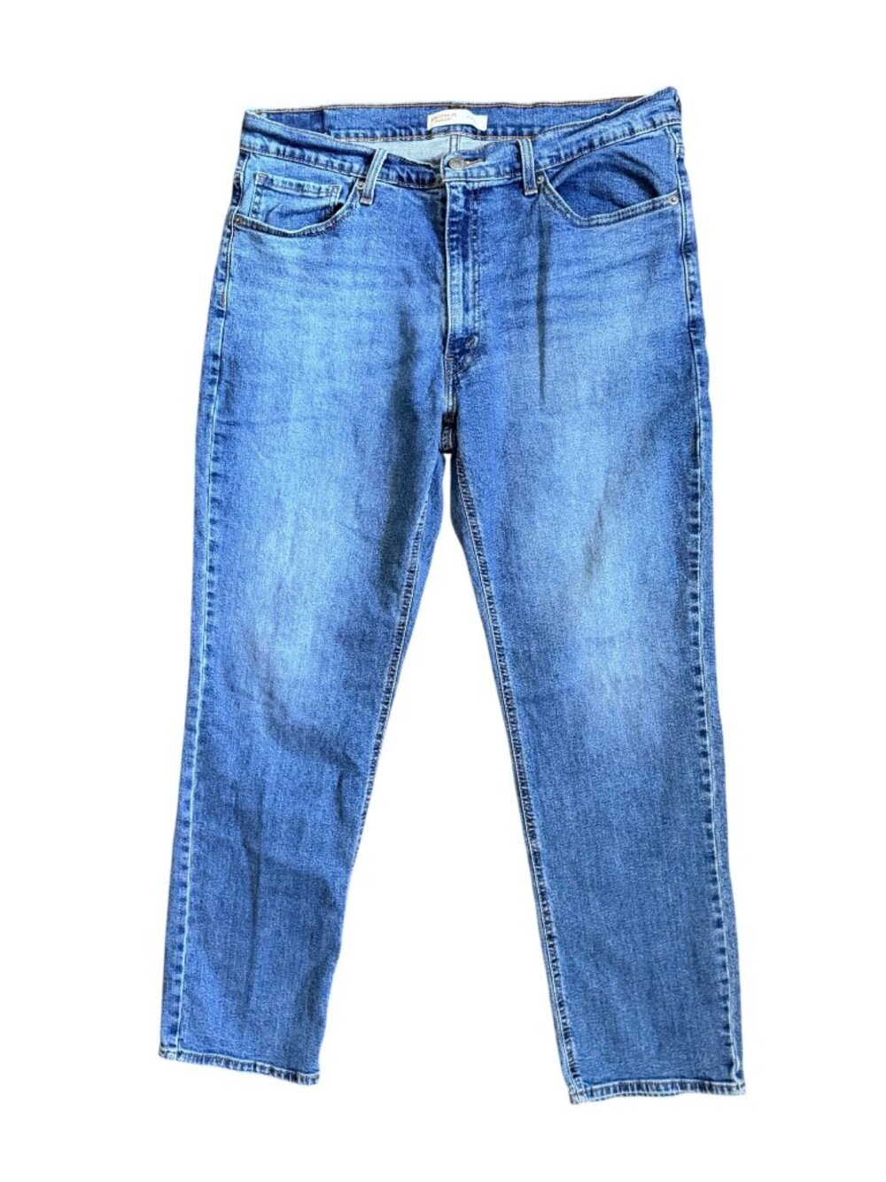 Levi Strauss Mens Athletic Fit Medium Wash Jeans Size 36x32 Durable Denim Blue